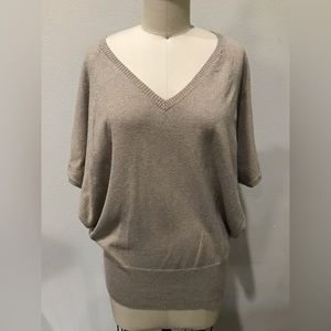 LANE BRYANT Sparkly Beige Shirt size 18/20